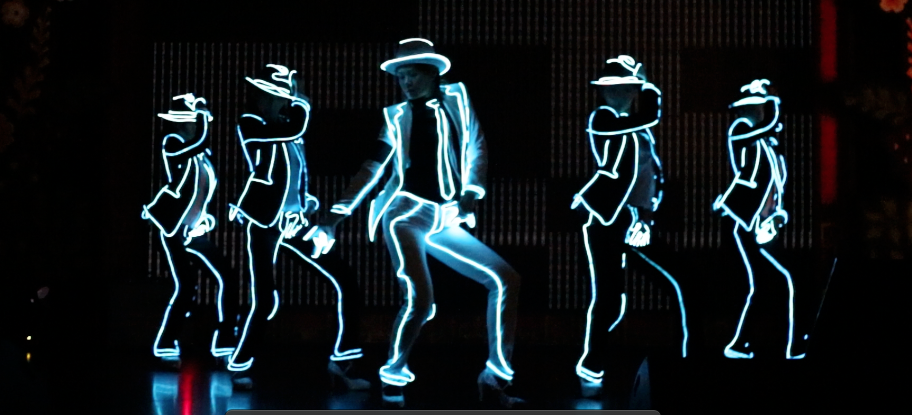 LED Tron Dancers performance